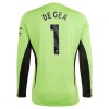 Maillot de Gardien à Manches Longues Manchester United De Gea 1 Domicile 2023-24 Pour Homme